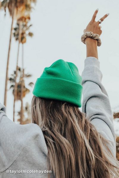 Jersey Knit Basic Beanie