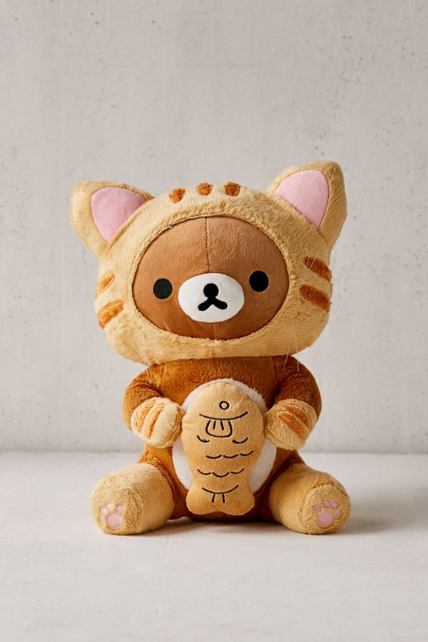 Slide View: 2: Rilakkuma Stuffed Tiger + Fish
