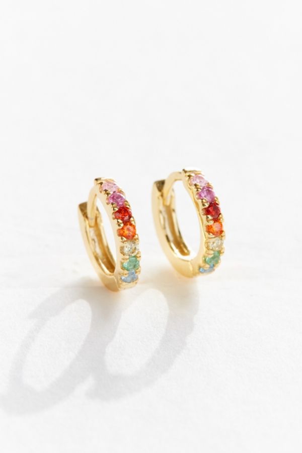 Stella and Bow Violet Huggie Hoop Earring | Urban Outfitters