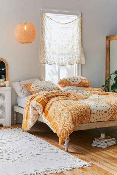 Eva Tile Crinkle Gauze Duvet Cover