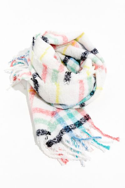 Cozy Plaid Blanket Scarf