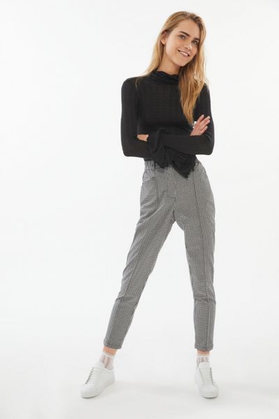 UO Cece Plaid Mom Pant