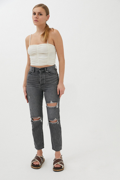 Bdg High-waisted Slim Straight Jean In Washed Black ModeSens