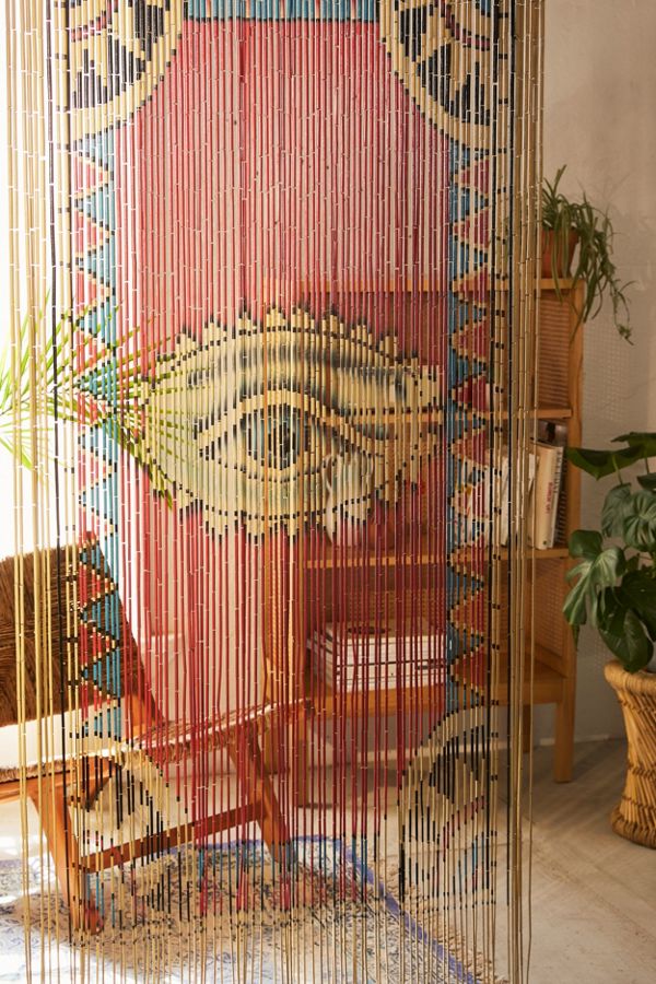 Slide View: 1: Eye Bamboo Beaded Curtain