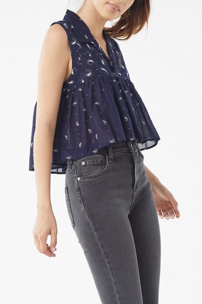 UO Alexia Ruffle Tank Top