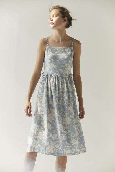 Laura Ashley & UO Lace-Up Midi Dress