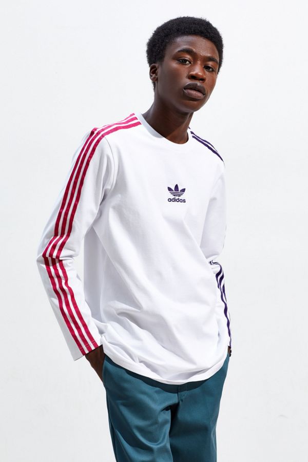 adidas 3Stripe Long Sleeve Tee Urban Outfitters