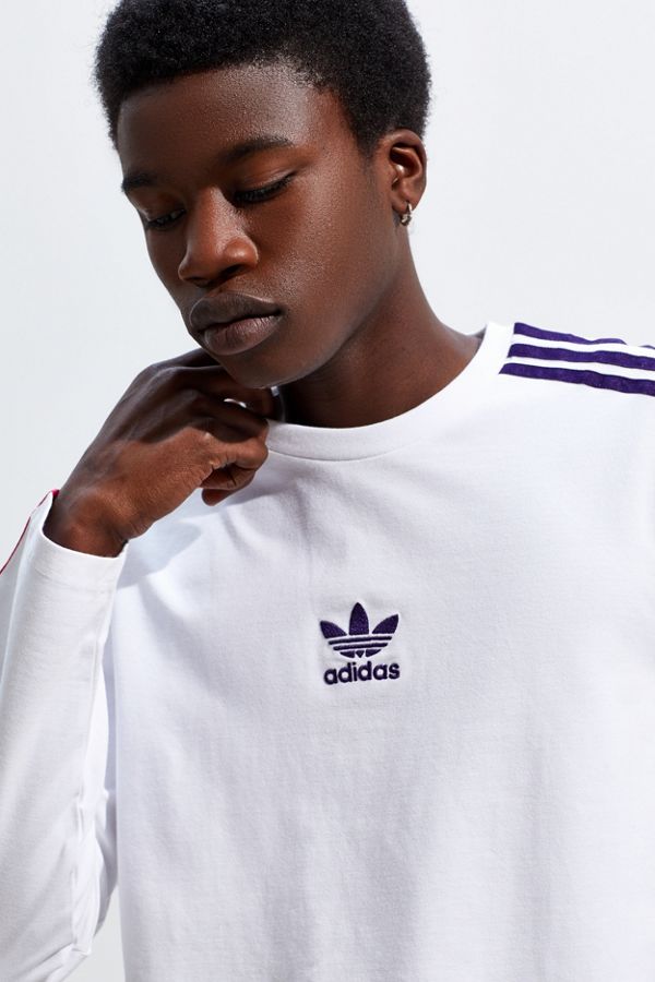 adidas 3Stripe Long Sleeve Tee Urban Outfitters