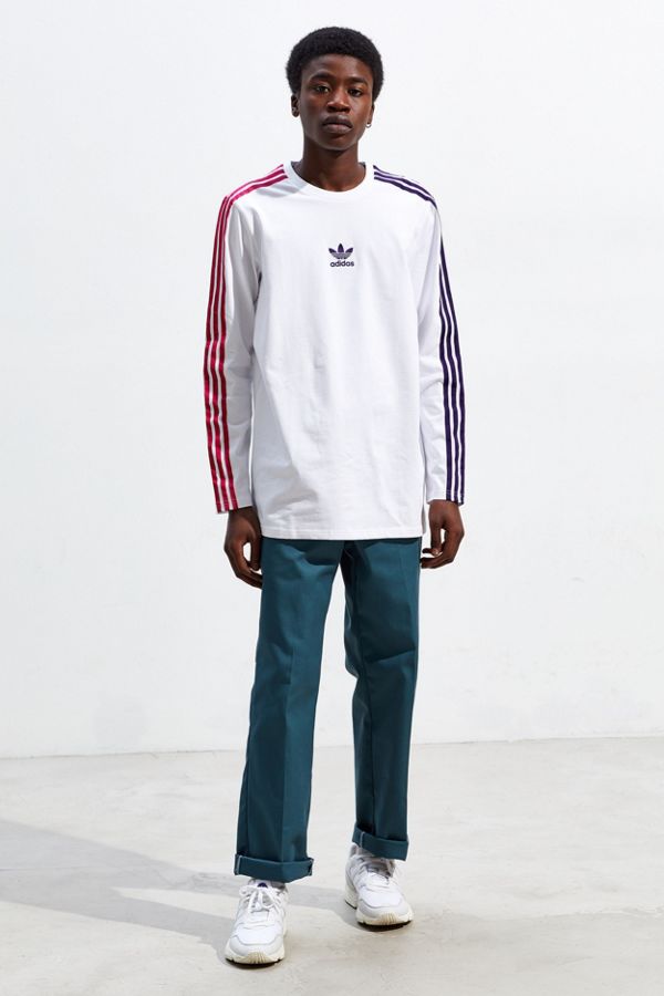 adidas 3Stripe Long Sleeve Tee Urban Outfitters
