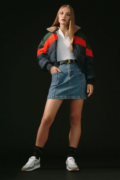 UO Crossroads Denim Mini Skirt