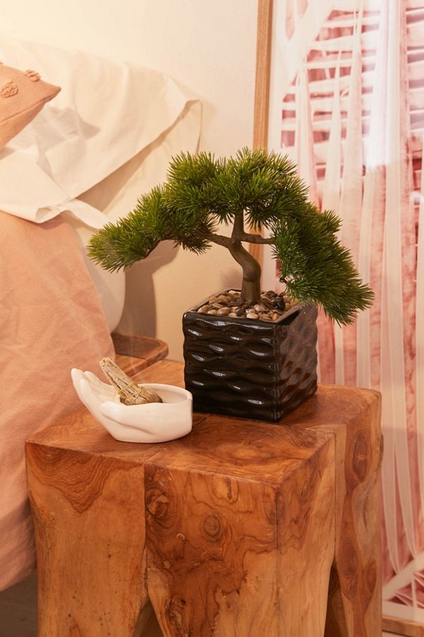 Slide View: 1: Square Faux Bonsai Tree