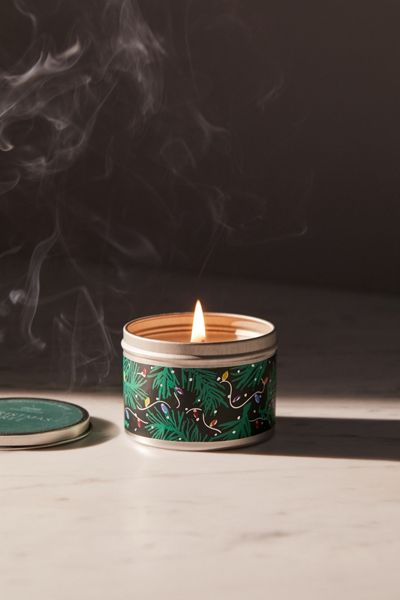 Holiday Artist Print Tin Candle