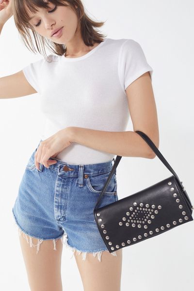 Studded Baguette Bag