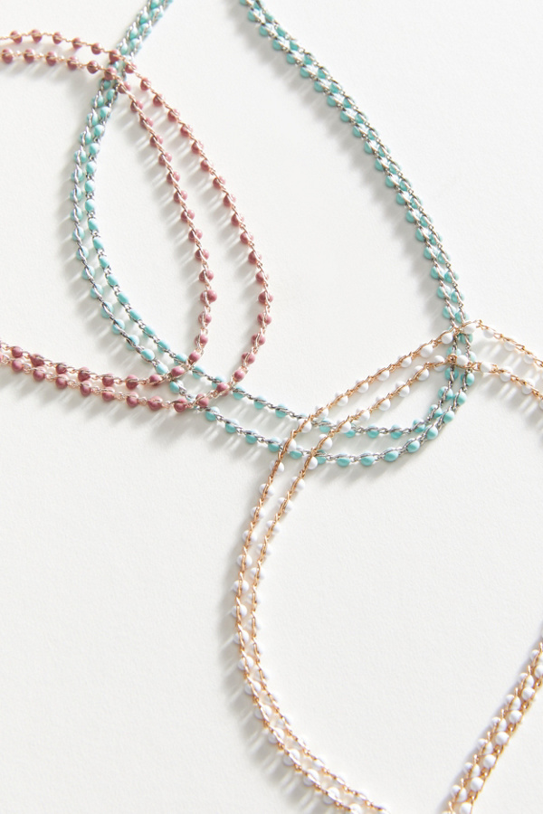 Sammie Double Beaded Necklace Urban Outfitters