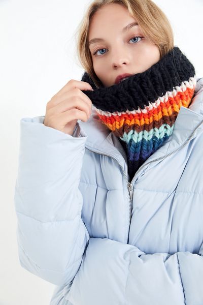 Chunky Knit Gaiter Infinity Scarf