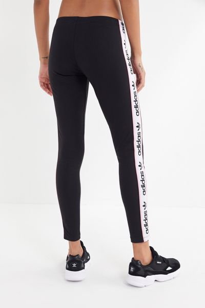 adidas trefoil taped leggings