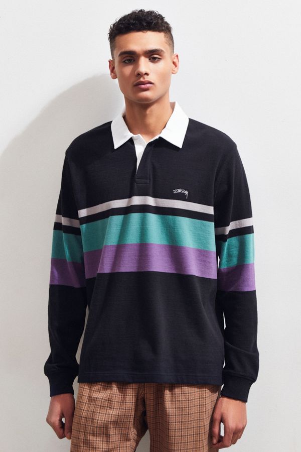 Stussy Lucas Stripe Rugby Shirt | Urban Outfitters Canada