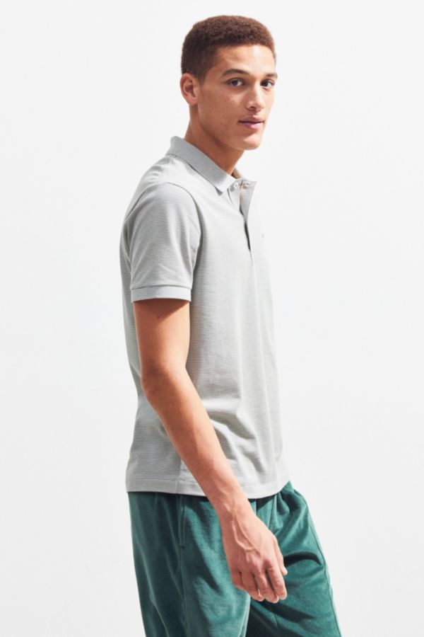 Lacoste Mini Stripe Pique Polo Shirt | Urban Outfitters