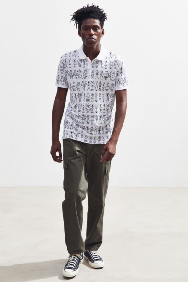 Lacoste Printed Pique Polo Shirt | Urban Outfitters