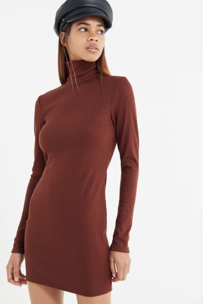 turtleneck mini dress