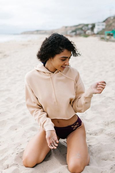 Out From Under Cropped Hoodie Sweatshirt