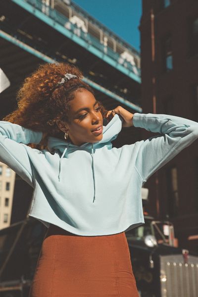 Out From Under Cropped Hoodie Sweatshirt