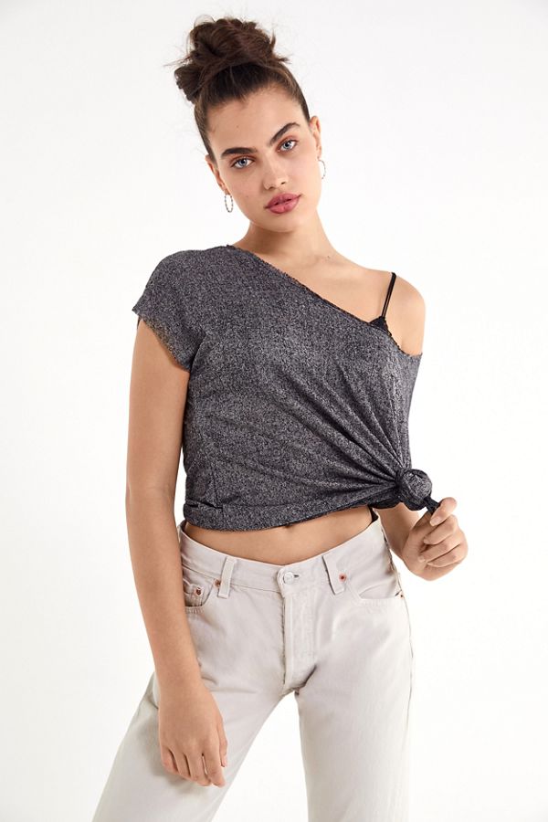 Project Social T Textured Off-The-Shoulder Tee | Urban Outfitters