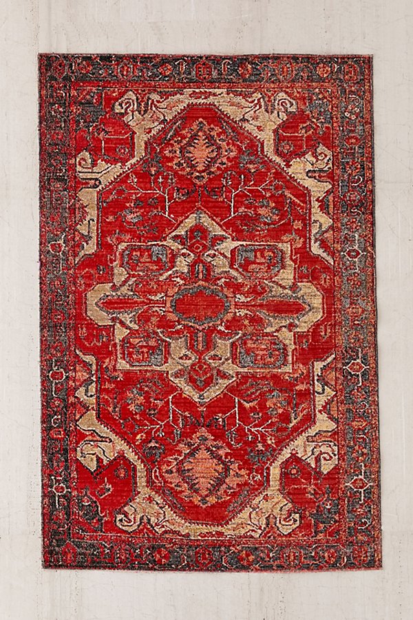 Urban Outfitters Lafayette Medallion Rug In Red