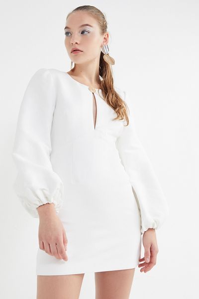 Finders Keepers Pompeii Puff Sleeve Mini Dress