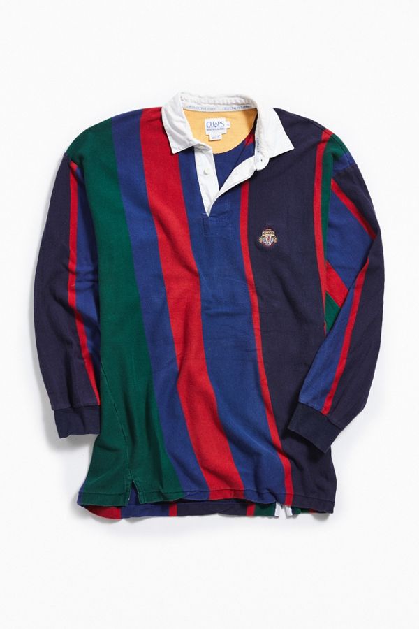 Vintage Chaps Complimentary Striped Rugby Shirt Urban Outfitters Canada