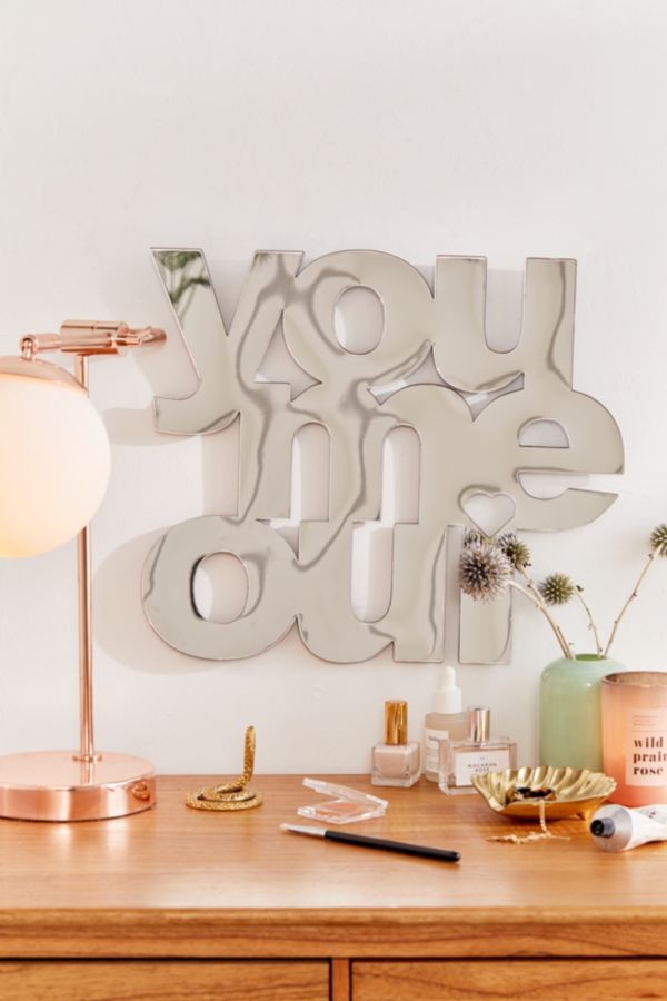 Slide View: 1: You Me Oui Acrylic Wall Mirror