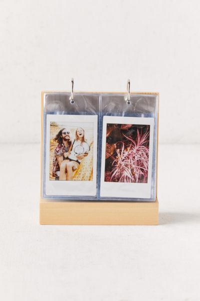 Urban Outfitters Tabletop Wood Flip Instax Mini Picture Frame