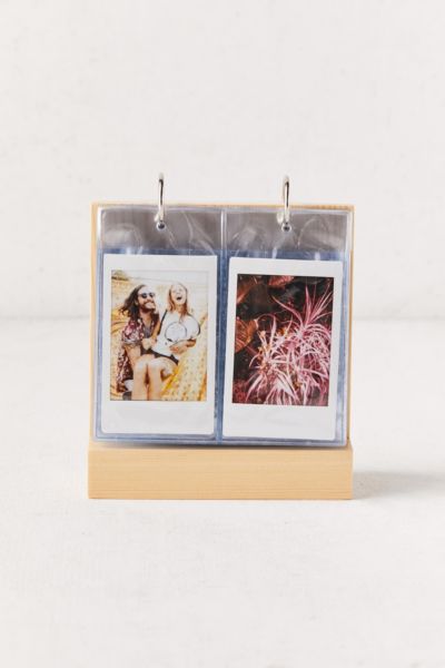 Urban Outfitters Tabletop Wood Flip Instax Mini Picture Frame In Wood