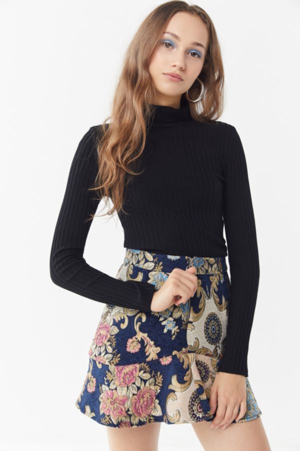 Moon River Jacquard Mini Skirt | Urban Outfitters