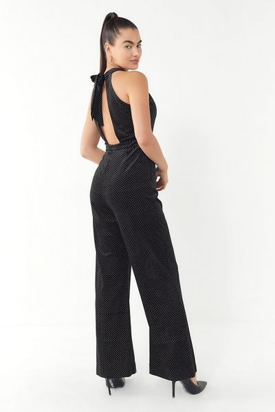 Lost + Wander Lady Galaxy Tie-Back Halter Jumpsuit