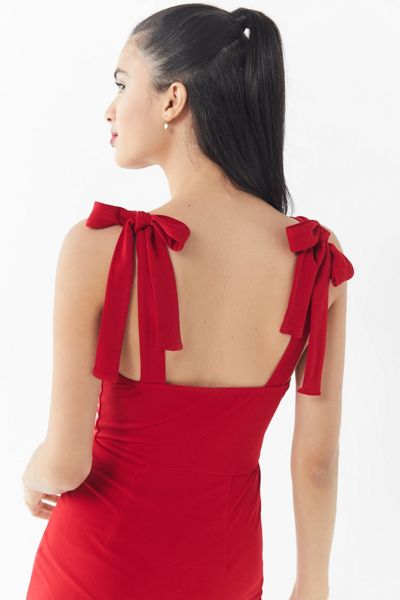 UO Tie-Shoulder Mini Dress