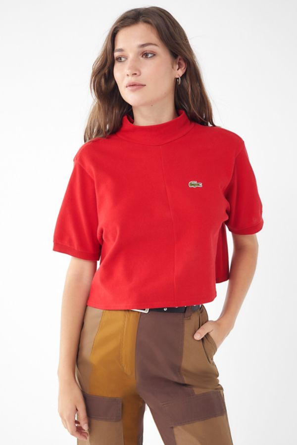 mock neck polo shirt