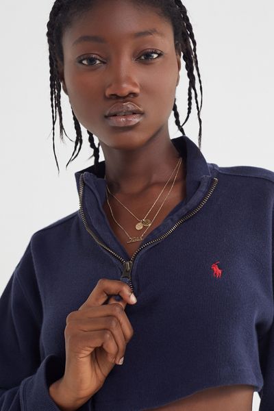 Urban Renewal Remade Quarter-Zip Cropped Sweater