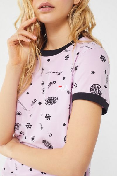 FILA X Fleamadonna UO Exclusive Lara Printed Ringer Tee