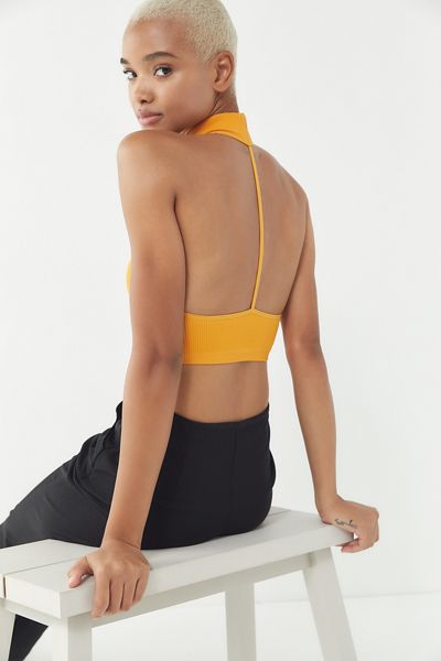 Out From Under Blades Of Glory Seamless Mock-Neck Bra Top