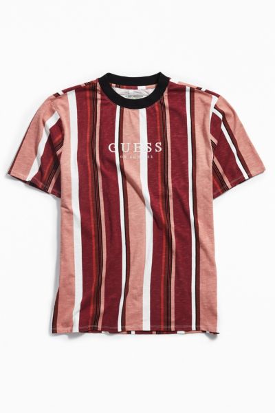 guess sayer stripe long sleeve tee