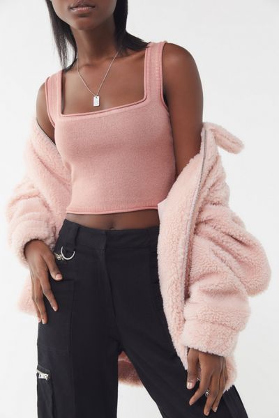 UO Tierney Textured Sweater Tank Top