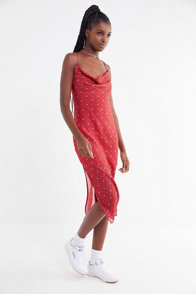 Finders Keepers Sorrento Tie-Shoulder Midi Slip Dress