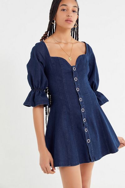 Finders Keepers Déjà Vu Denim Mini Dress