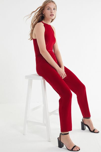 UO Naomi Velvet Jumpsuit