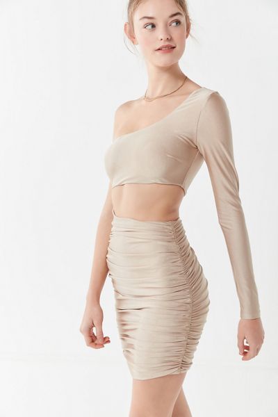 Tiger Mist Sammi Ruched One-Shoulder Mini Dress