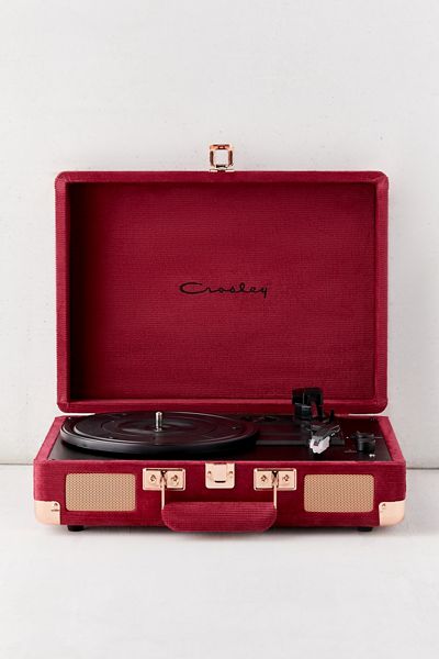 Crosley UO Exclusive Rose Gold Corduroy Cruiser Bluetooth Record Player