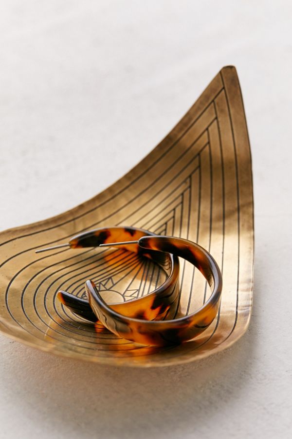Slide View: 2: Stone Harvest Brass Teardrop Bowl