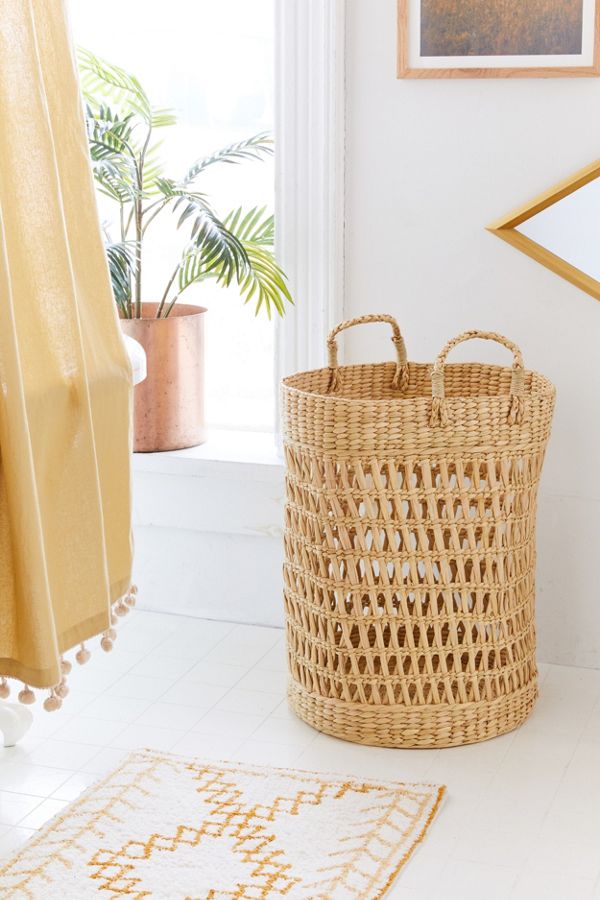 Slide View: 1: Woven Handle Basket