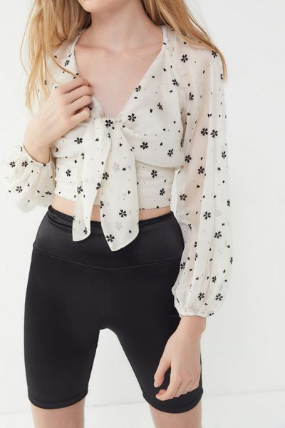 The East Order Sabina Floral Cropped Blouse